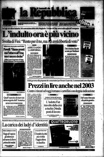 Il lunedì de La repubblica